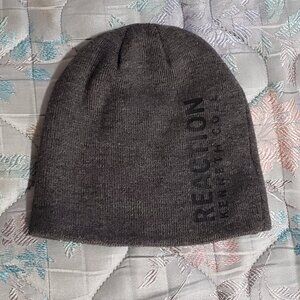 Reaction Kenneth Cole Gray and Black Knit Beanie Hat